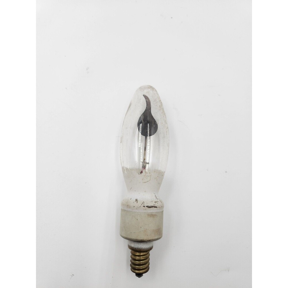 Vintage Flicker Flame Flamescent Designer Light Bulb Candelabra Base Lightbulb